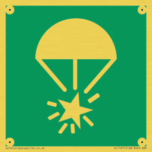 SL11671: E049 safe condition rocket parachute flare