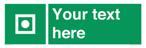 SL7214: Custom sign safe condition Shipboard general alarm