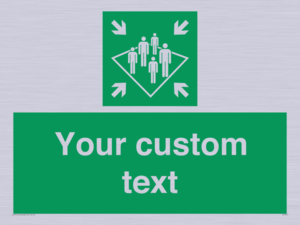 SL7215: Custom sign safe condition Shipboard assembly station