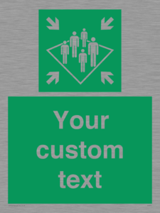 SL7215: Custom sign safe condition Shipboard assembly station