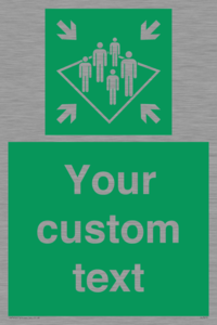 SL7215: Custom sign safe condition Shipboard assembly station