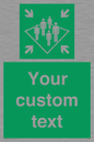 SL7215: Custom sign safe condition Shipboard assembly station