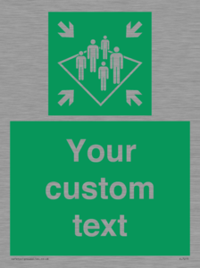 SL7215: Custom sign safe condition Shipboard assembly station