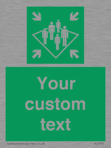 SL7215: Custom sign safe condition Shipboard assembly station
