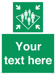 SL7215: Custom sign safe condition Shipboard assembly station