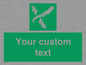 SL7217: Custom sign safe condition Liferaft knife