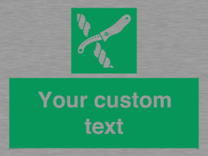 SL7217: Custom sign safe condition Liferaft knife