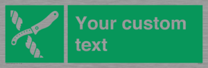 SL7217: Custom sign safe condition Liferaft knife