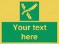 SL7217: Custom sign safe condition Liferaft knife