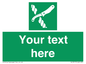 SL7217: Custom sign safe condition Liferaft knife