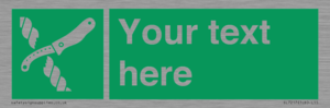 SL7217: Custom sign safe condition Liferaft knife