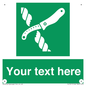 SL7217: Custom sign safe condition Liferaft knife