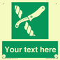 SL7217: Custom sign safe condition Liferaft knife