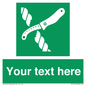 SL7217: Custom sign safe condition Liferaft knife