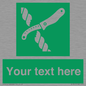 SL7217: Custom sign safe condition Liferaft knife