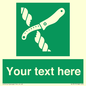 SL7217: Custom sign safe condition Liferaft knife
