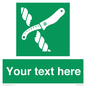 SL7217: Custom sign safe condition Liferaft knife