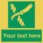 SL7217: Custom sign safe condition Liferaft knife