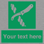 SL7217: Custom sign safe condition Liferaft knife