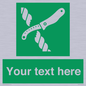 SL7217: Custom sign safe condition Liferaft knife