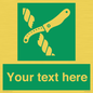 SL7217: Custom sign safe condition Liferaft knife