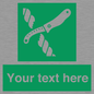 SL7217: Custom sign safe condition Liferaft knife