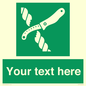 SL7217: Custom sign safe condition Liferaft knife