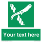 SL7217: Custom sign safe condition Liferaft knife