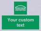 SL7218: Custom sign safe condition Lifeboat