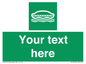 SL7218: Custom sign safe condition Lifeboat