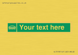 SL7218: Custom sign safe condition Lifeboat