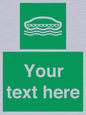 SL7218: Custom sign safe condition Lifeboat