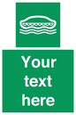 SL7218: Custom sign safe condition Lifeboat