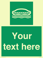 SL7218: Custom sign safe condition Lifeboat
