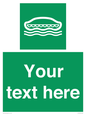 SL7218: Custom sign safe condition Lifeboat