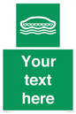 SL7218: Custom sign safe condition Lifeboat