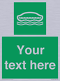 SL7218: Custom sign safe condition Lifeboat