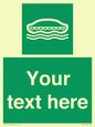 SL7218: Custom sign safe condition Lifeboat