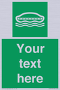 SL7218: Custom sign safe condition Lifeboat