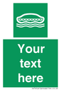 SL7218: Custom sign safe condition Lifeboat