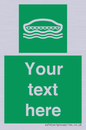 SL7218: Custom sign safe condition Lifeboat