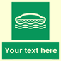 SL7218: Custom sign safe condition Lifeboat