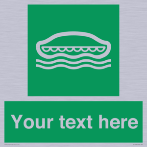 SL7218: Custom sign safe condition Lifeboat
