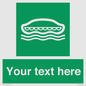 SL7218: Custom sign safe condition Lifeboat