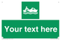 SL7219: Custom sign safe condition Rescue boat