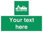 SL7219: Custom sign safe condition Rescue boat