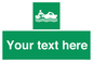SL7219: Custom sign safe condition Rescue boat