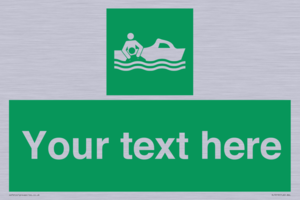 SL7219: Custom sign safe condition Rescue boat
