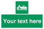 SL7219: Custom sign safe condition Rescue boat