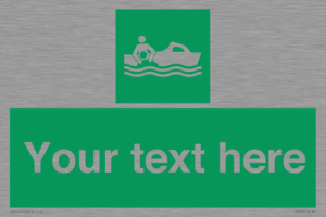 SL7219: Custom sign safe condition Rescue boat